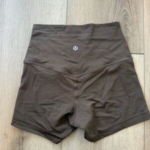 lululemon Align Shorts No-Line - Size 4, Walnut Brown BASICALLY NEW